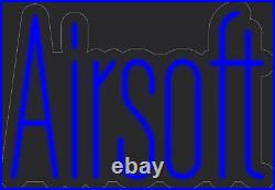Airsoft Blue 24x17 inches Neon LED Sign Decor Wall Lights Brighten Up Store