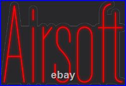 Airsoft Red 36x25 inches Neon LED Sign Decor Wall Lights Brighten Store