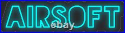 Airsoft Sky Blue 36x9 inches Neon LED Sign Decor Wall Lights Brighten Up Store