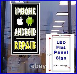 Andriod and iPhone Repair LED window store sign cell phone repair led sign