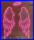Angel Wings With Halo Flex LED Neon Sign Light Lamp Party Gift Store Shop Décor