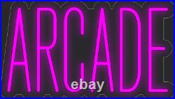 Arcade Hot Pink 36x20 inches Neon LED Sign Decor Wall Lights Brighten Up Store