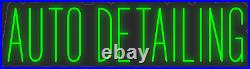Auto Detailing Green 36x10 inches Neon LED Sign Decor Wall Lights Bright Store