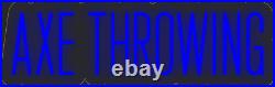 Axe Throwing Blue 24x8 inches Neon LED Sign Decor Wall Lights Bright Up Store