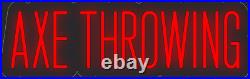 Axe Throwing Red 24x8 inches Neon LED Sign Decor Wall Lights Bright Up Store