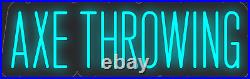 Axe Throwing Sky Blue 24x8 inches Neon LED Sign Decor Wall Lights Bright Store