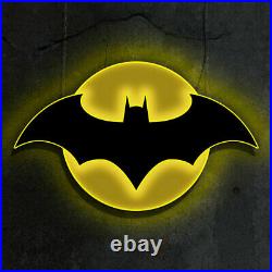 BATMAN DC LOGO LIGHT Large LED 25 Store Display Comic Sign by BRANDLITE