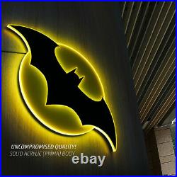 BATMAN DC LOGO LIGHT Large LED 25 Store Display Comic Sign by BRANDLITE