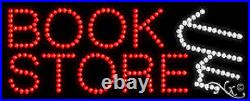 BRAND NEW BOOK STORE 27x11 SOLID/ANIMATED LED SIGN WithCUSTOM OPTIONS 20024