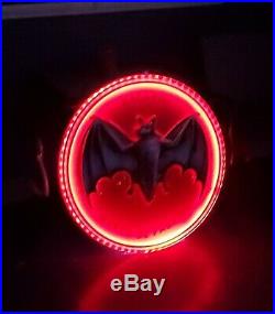 Bacardi Rum 3D Bat Store L. E. D. Display Sign Mancave- Cool 32 Round