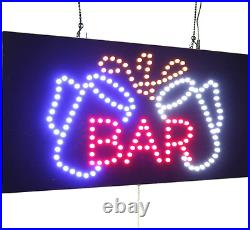 Bar Sign, TOPKING Signage, LED Neon Open, Store, Window, Shop, Business, Display