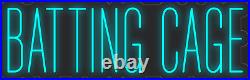 Batting Cage Sky Blue 36x12 inches Neon LED Sign Decor Wall Lights Bright Store