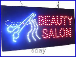 Beauty Salon Scissors Sign, TOPKING Signage, LED Neon Open, Store, Window, Shop