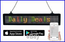 Bluetooth LED Scrolling Message Sign Bright 3 Colors for Stores Restaurant Gyms