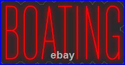 Boating Red 24x13 inches Neon LED Sign Decor Wall Lights Brighten Up Store