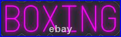 Boxing Hot Pink 24x8 inches Neon LED Sign Decor Wall Lights Brighten Up Store