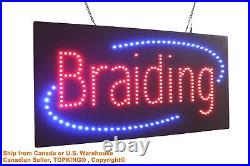 Braiding Sign Neon Sign LED Open Sign Store Sign Business Sign Window Sign