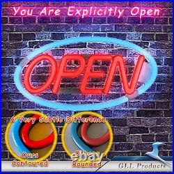 Bright LED Open Sign for Stores Animated Neon Open Sign with Remote