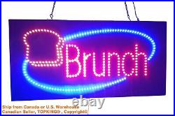 Brunch Sign, TOPKING Signage, LED Neon Open, Store, Window, Shop, Business, Lunch