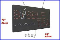 Bubble Tea Sign, Signage, LED Neon Open, Store, Window, Shop, Business