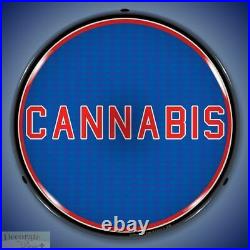 CANNABIS Sign 14 LED Light Store Business Advertise Made USA Lifetime Warranty