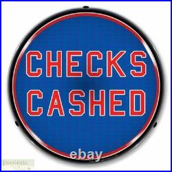 CHECKS CASHED Sign 14 LED Light Store Business Advertise Made USA Warranty New