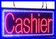 Cashier Sign, Signage, LED Neon Open, Store, Window, Shop, Business, Display, 1