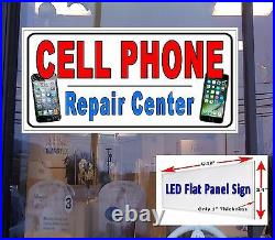 Cell Phone Repair Center 48x24 Led Window Sign retail store advertising signs