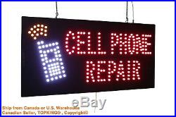 Cell Phone Repair Neon Sign LED Open Sign Store Sign Business Sign Window Sign