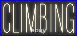 Climbing Warm White 24x12 inches Neon LED Sign Decor Wall Lights Brighten Store