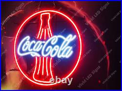 Coca Cola Bottle Coke Store 24x24 Vivid LED Neon Sign Light Lamp With Dimmer