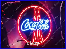 Coca Cola Bottle Coke Store 24x24 Vivid LED Neon Sign Light Lamp With Dimmer