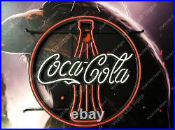 Coca Cola Bottle Coke Store 24x24 Vivid LED Neon Sign Light Lamp With Dimmer