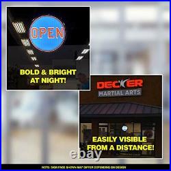 Collectable Sign and Clock LED Open Sign for Business, Store or Home, Ultra Bright