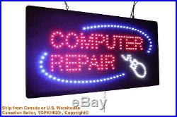 Computer Repair Neon Sign LED Open Sign Store Sign Business Sign Window Sign