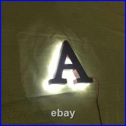 Custom 6'' gold store logotypes led lighting signs channel letters reverse logos