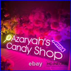 Custom Candy Shop Neon Signs ED Neon Lights Custom Store Signage Wall Art Decor