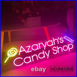 Custom Candy Shop Neon Signs ED Neon Lights Custom Store Signage Wall Art Decor