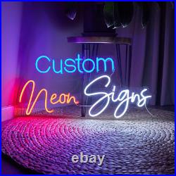 Custom Flex LED Strip Neon Sign Décor Bar Store Plaque Home Wall Waterproof