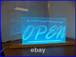 Custom Led with 24 function Controller operating Acrylic OPEN Sign, Multi Color