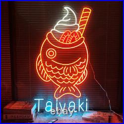 Custom Neon Signs Taiyaki Light Neon Night Light for Home Room Wall Store Decor
