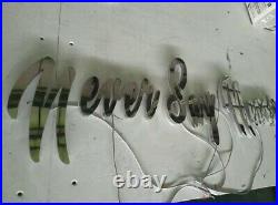 Custom Stainless Steel Boat Yacht Lettering With Led Lights. Custom Store Signs