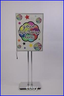 Custom sign luminosity led promotion shop mall stand up battery food (27x17 in)
