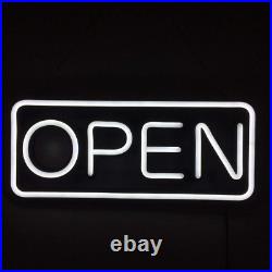 DECO Store Sign 19 X 8 Inches LED Neon Open Hollow Matte Backer with Ultra Brigh