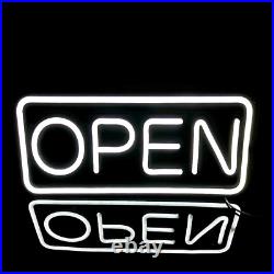 DECO Store Sign 19 X 8 Inches LED Neon Open Hollow Matte Backer with Ultra Brigh