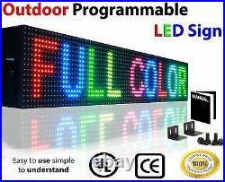DIGITAL SMD LED STORE SIGN 6 x 76 FULL COLOR 10MM PITCH BUSINESS OPEN DISPLAY