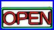 Deco Store Light 19 X 8 Inches LED Neon Open Sign Hollow Matte Backer with Ultra