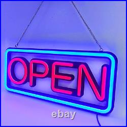 Deco Store Sign 19 X 8 Inches LED Neon Open Hollow Matte Backer with Ultra Brigh