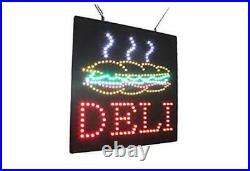 Deli Sign, Signage, LED Neon Open, Store, Window, Shop, Business, Display
