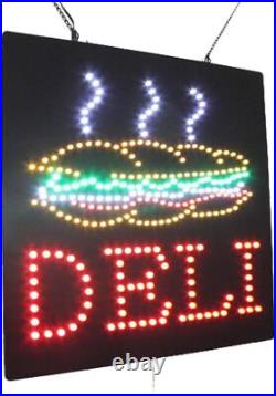 Deli Sign TOPKING Signage LED Neon Open Store Window Shop Business Display